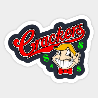 Caucasians Baseball Crackers Sticker